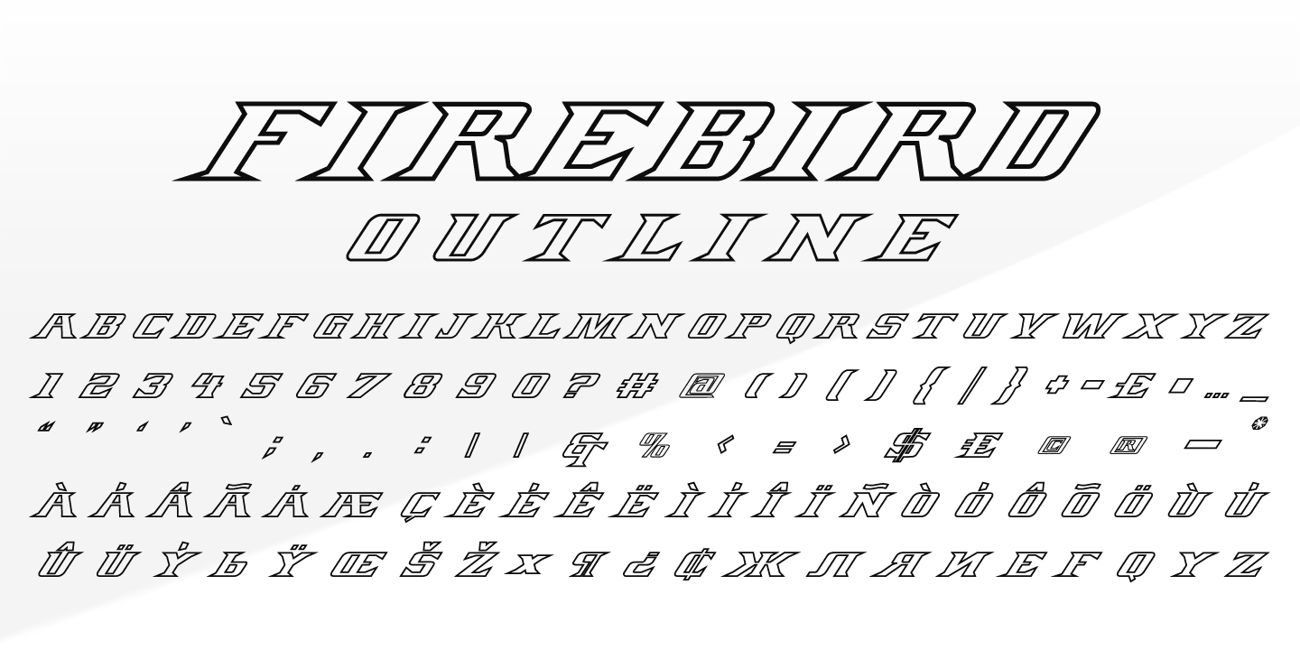 Example font Firebird #3